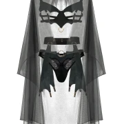 Bat Lady mit Strapsgürtel XL