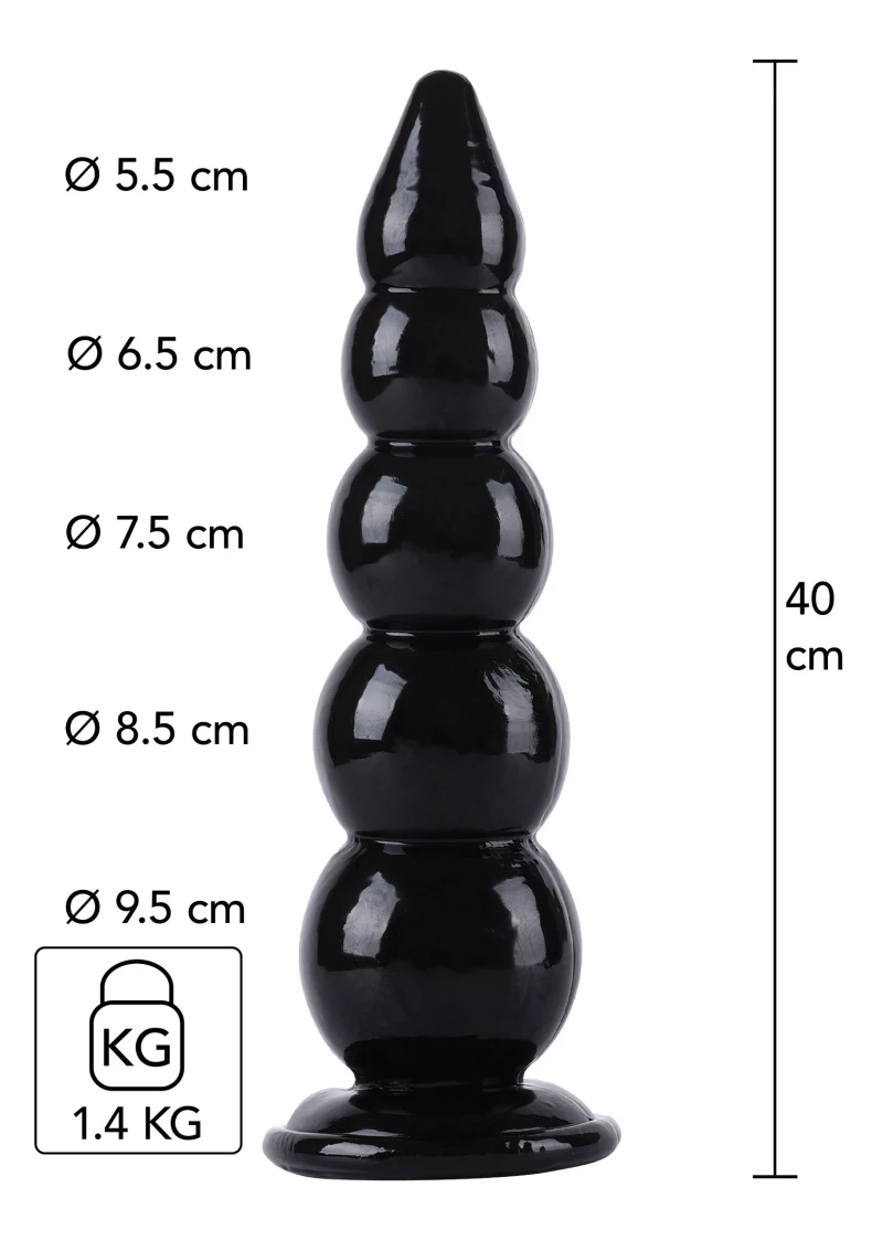 Buttplug mit Kugeln XXXL 40cm