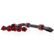 Masters Real Leather Roses Whip