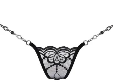 Butterfly in Black - Luxus Micro G-String