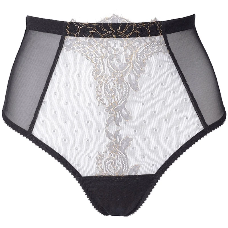 Arabella durchsichtiger Spitzen-Tanga mit hoher Taille