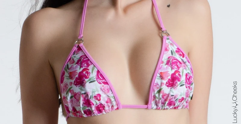 Bikini Pink Roses Beauty - Triangel Oberteil