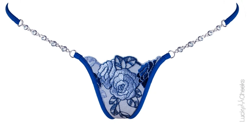 Blue Lagoon - Luxus Mini G-String