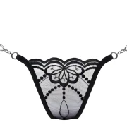 Butterfly in Black - Luxus mini G-String