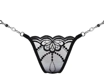 Butterfly in Black - Luxus mini G-String