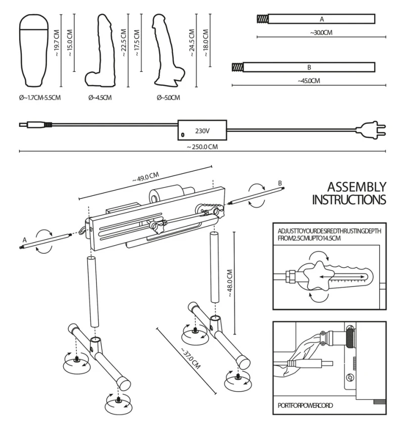 DOUBLE~SIDED FUCKING MACHINE