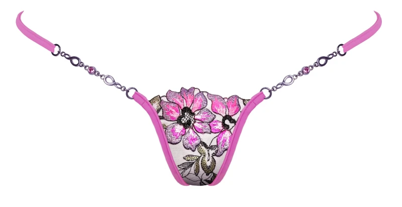 Garden of Love - Pink - Luxus Mini V-String