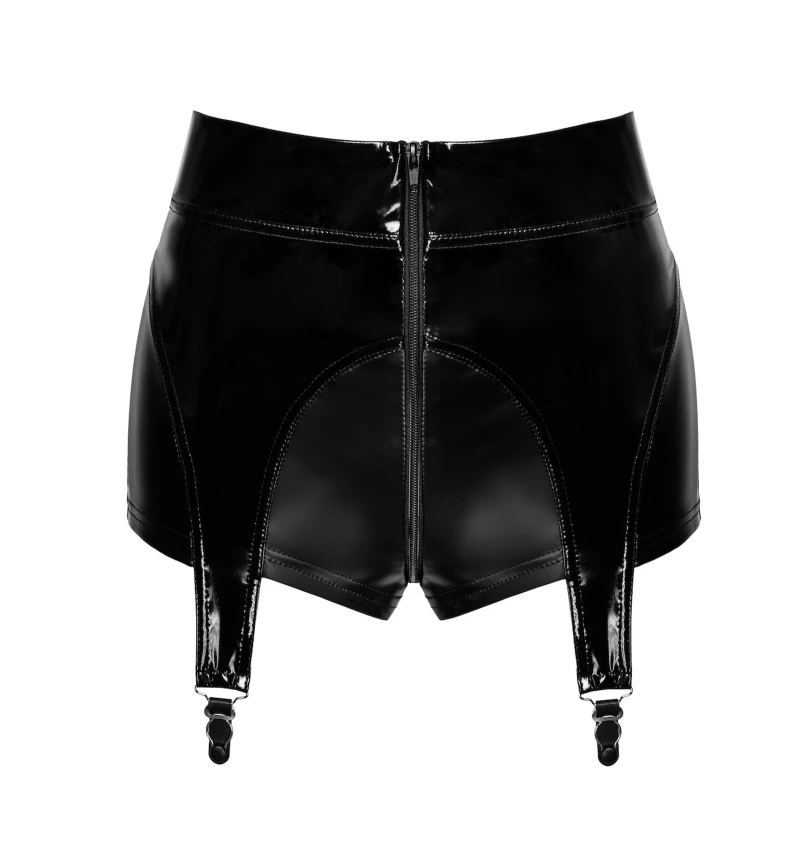 Glam Straps-Shorts aus Wetlook und Lack