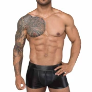 Herrenshorts aus Powerwetlook und 3D Netz