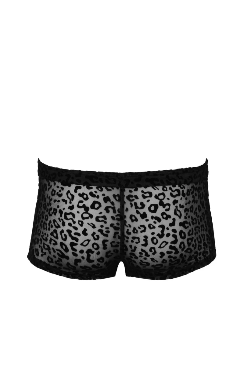 Kurze Shorts mit Leopardenmuster