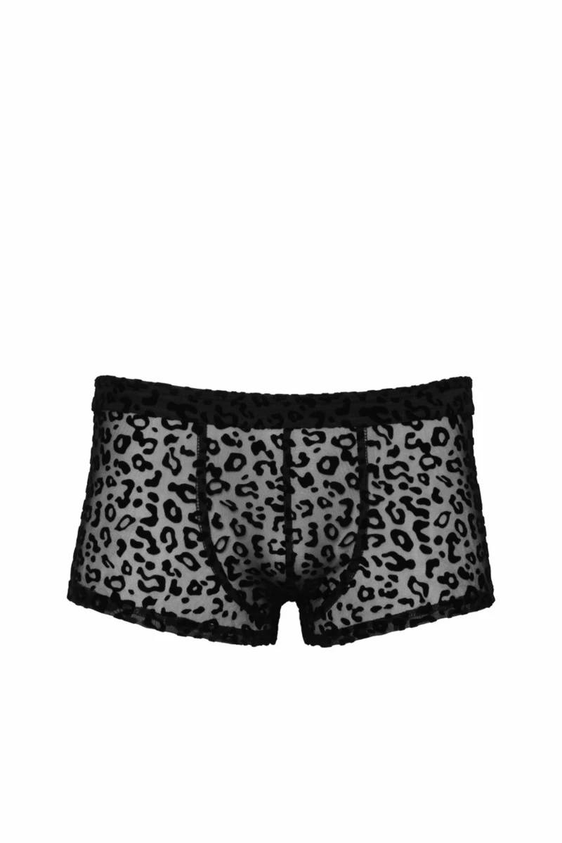 Kurze Shorts mit Leopardenmuster