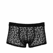 Kurze Shorts mit Leopardenmuster