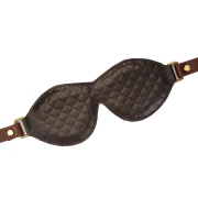 LIEBE SEELE - AUGENBINDE AUS LEDER - SCHWARZ, BRAUN & GOLD