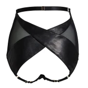 Lexi Slip aus Leder mit hohem Bund