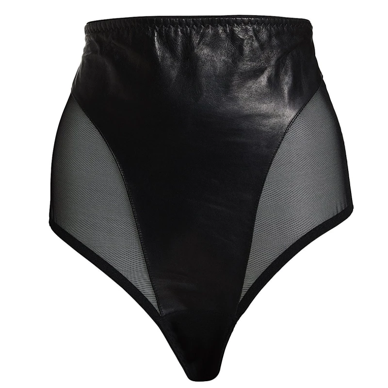 Lexi Slip aus Leder mit hohem Bund