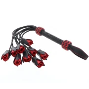 Masters Real Leather Roses Whip
