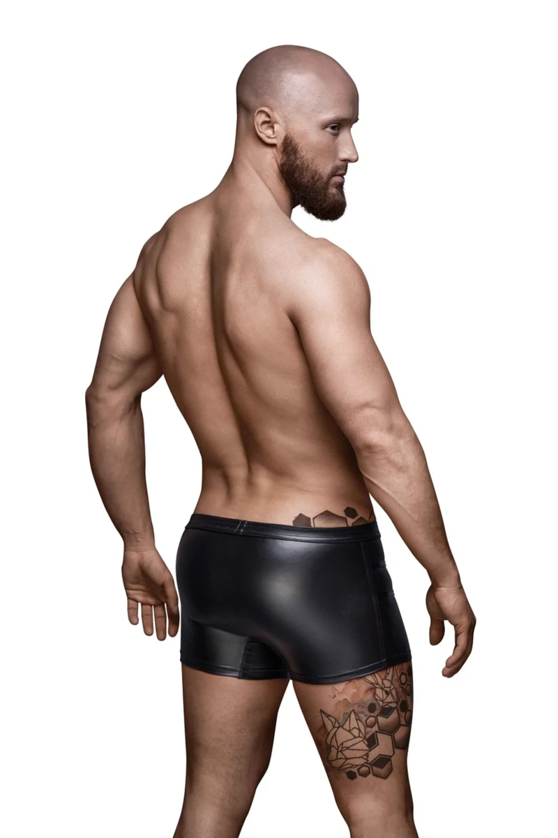 Herren-Shorts mit PVC~Applikation