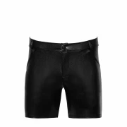 Mittellange Shorts aus Schlangen Wetlook mit Gesäßtaschen