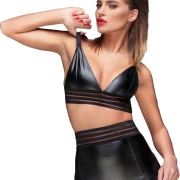 Powerwetlook Bralette mit elastischem Band