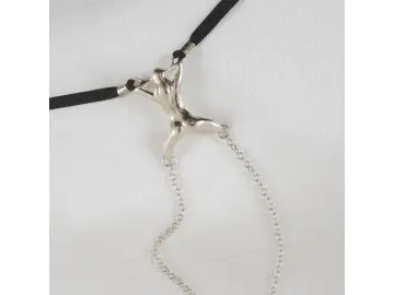 Schmuck String „Fang mich” “ silberfarben