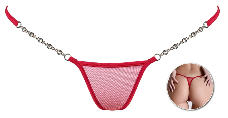 Transparent Red - Luxus Micro G-String