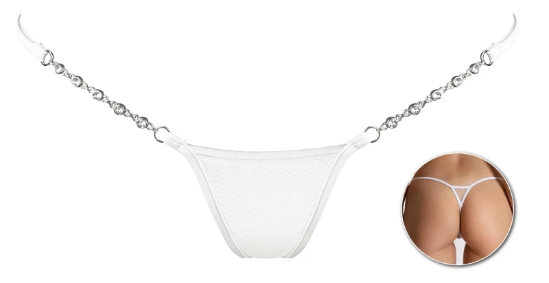 Transparent White - Luxus Micro G-String