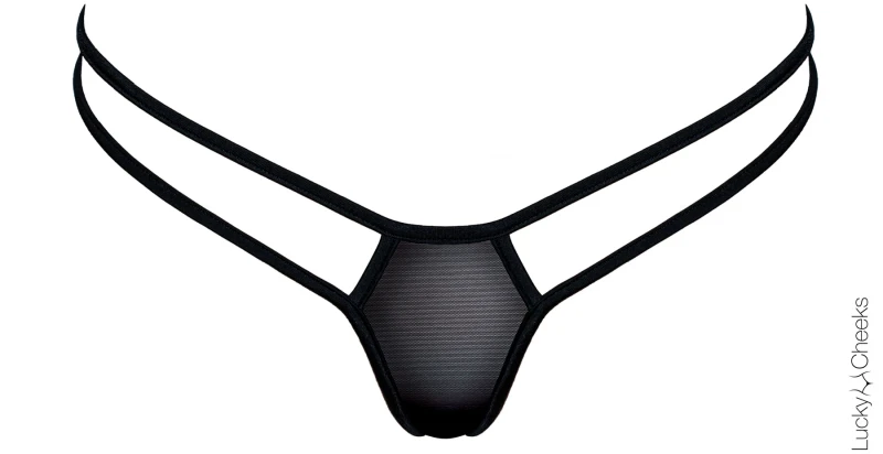 Venus in Black - Diamond T-String