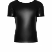 Wetlook T~Shirt mit Schlangen Wetlook Ärmeln